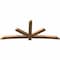 Ekena Millwork Alberta Timber Gable Bracket, Western Red Cedar, 108"W x 45"H x 3 1/2"D x 5 1/2"F, 10/12 Pitch GBW108X45X0406ALB00SWR - alternate 5